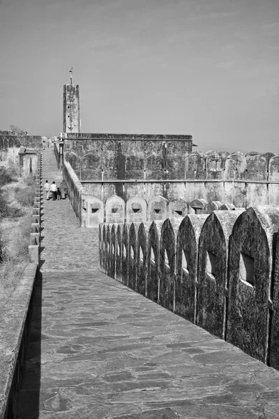 Indian people at the Amber Fort — Stock Photo, Image