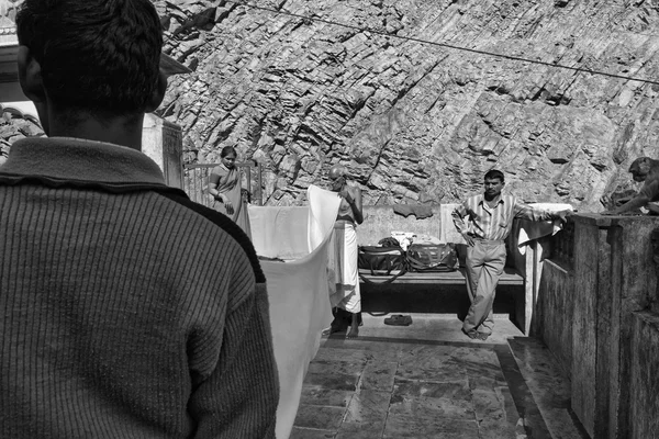 People at Galta Hindu Temples — Stock Photo, Image