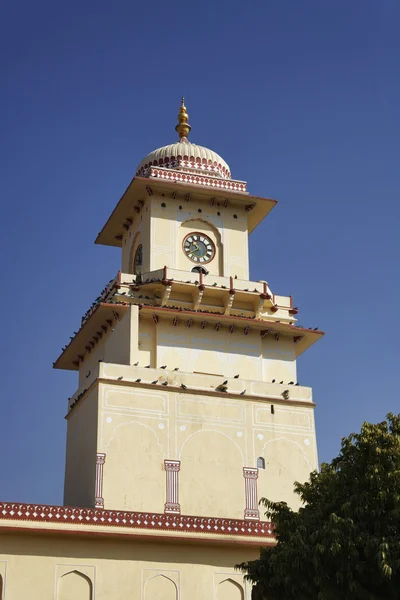 Hindu temple clock tower in India — Stock Photo, Image