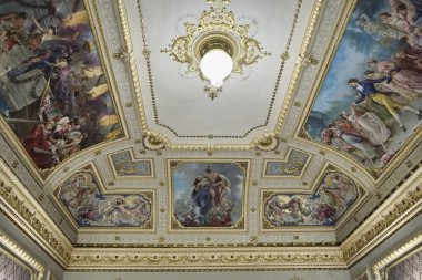 özgün tavan fresklerine Barok Bonelli Patan içinde