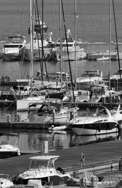 Luksusbåter i marinaen – stockfoto