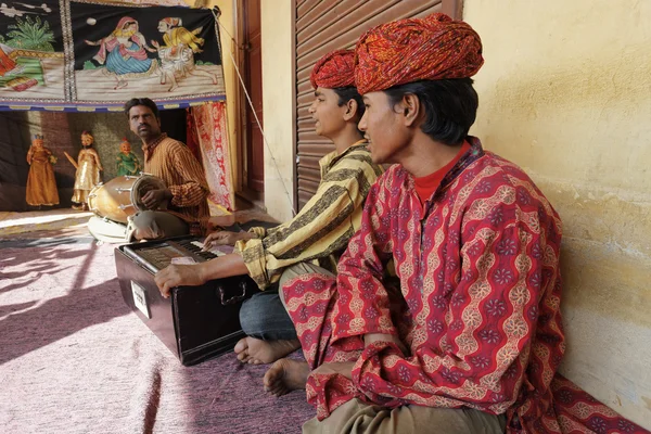 Lokale Straßenspieler in Indien — Stockfoto