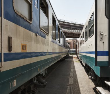 Roma istasyonunda tren