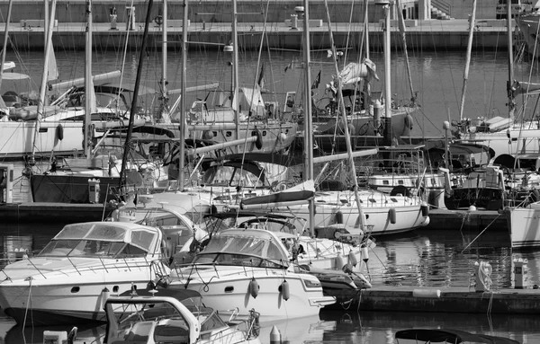 Luxury yachts in the marina — Stock Photo, Image