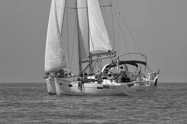 Wyścig łodzi w Morzu Śródziemnym — Zdjęcie stockowe