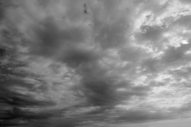 İtalya, Sicilya, gökyüzündeki bulutlar