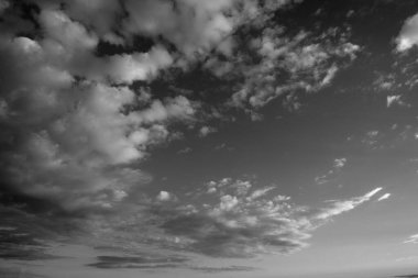 İtalya, Sicilya, gökyüzündeki bulutlar