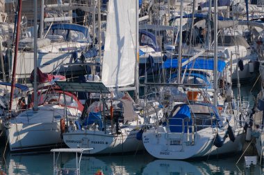 Italy, Sicily, Mediterranean sea, Marina di Ragusa (Ragusa Province); 12 November 2025, sailing boats in the port - EDITORIAL