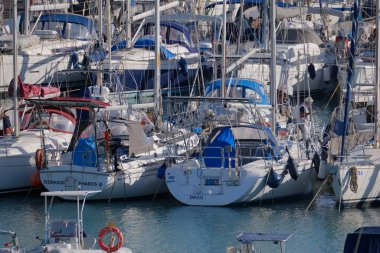 Italy, Sicily, Mediterranean sea, Marina di Ragusa (Ragusa Province); 20 November 2025, sailing boats in the port - EDITORIAL