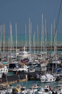 Italy, Sicily, Mediterranean sea, Marina di Ragusa (Ragusa Province); 22 November 2025, motor boats and luxury yachts in the port - EDITORIAL