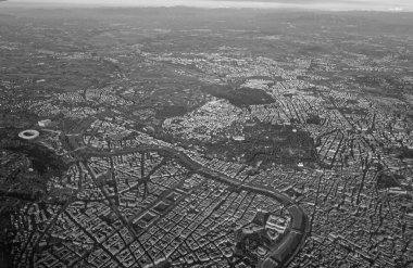 İtalya, Lazio, Roma, şehrin hava manzarası