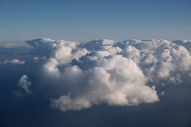gökyüzündeki bulutlar havadan görünümü