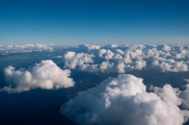 gökyüzündeki bulutlar havadan görünümü