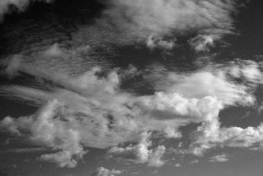 İtalya, Sicilya, gökyüzündeki bulutlar