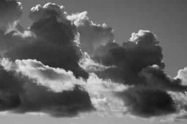 İtalya, Sicilya, gökyüzündeki bulutlar