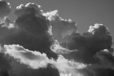 İtalya, Sicilya, gökyüzündeki bulutlar