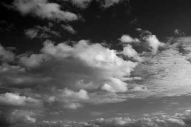 İtalya, Sicilya, gökyüzündeki bulutlar