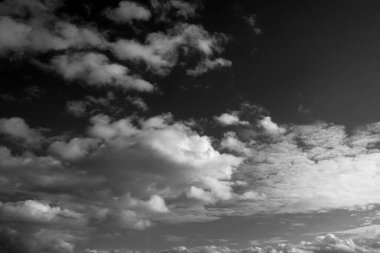 İtalya, Sicilya, gökyüzündeki bulutlar