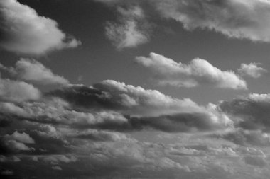 İtalya, Sicilya, gökyüzündeki bulutlar