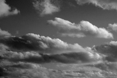 İtalya, Sicilya, gökyüzündeki bulutlar