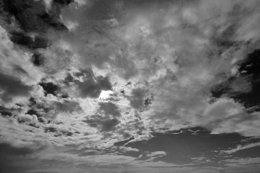 İtalya, Sicilya, gökyüzündeki bulutlar