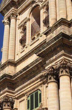 İtalya, Sicilya, ragusa, Barok st. john Katedrali cephe (1751 a.c görünümünü.)