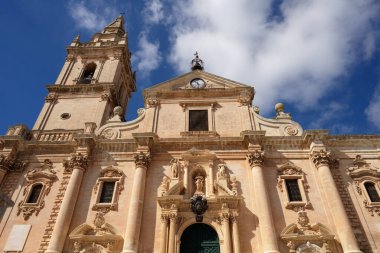 İtalya, Sicilya, ragusa, Barok st. john Katedrali cephe (1751 a.c görünümünü.)