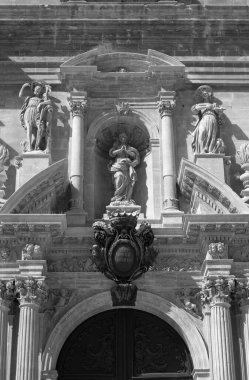 İtalya, Sicilya, ragusa, Barok st. john Katedrali cephe (1751 a.c görünümünü.)