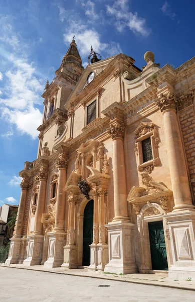 İtalya, Sicilya, ragusa, Barok st. john Katedrali cephe (1751 a.c görünümünü.)