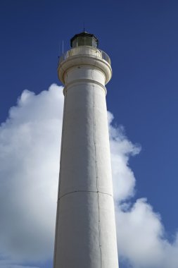 İtalya, Sicilya, Akdeniz, Punta Secca (Ragusa Eyaleti), deniz feneri manzarası