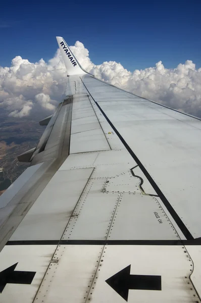 Itália; 30 de setembro de 2015, voo de avião sobre o interior da Sicília - EDITORIAL — Fotografia de Stock