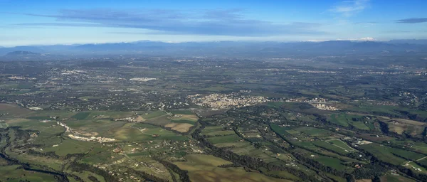 stock image Italy, lazio, aerial view of the countryside north of Rome