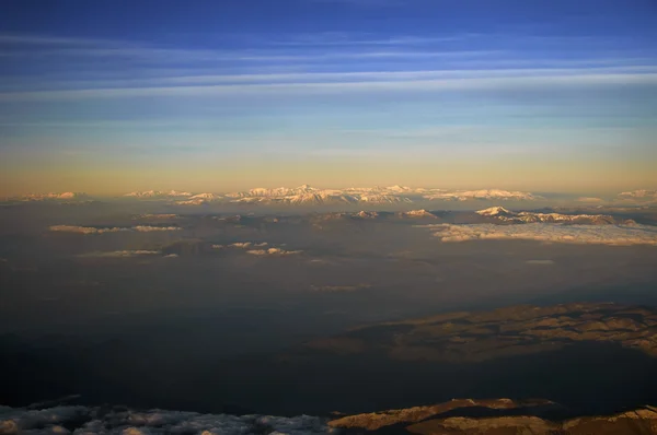 Italy, aerial view of the central Appennines mountains — Stock Photo, Image