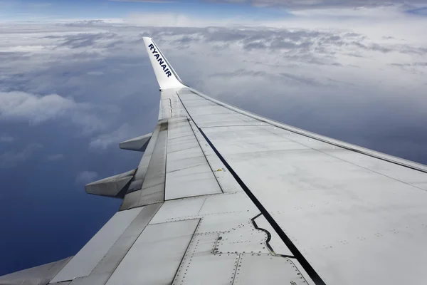 İtalya; uçan uçak kanadı - yazı işleri 30 Eylül 2015 — Stok fotoğraf