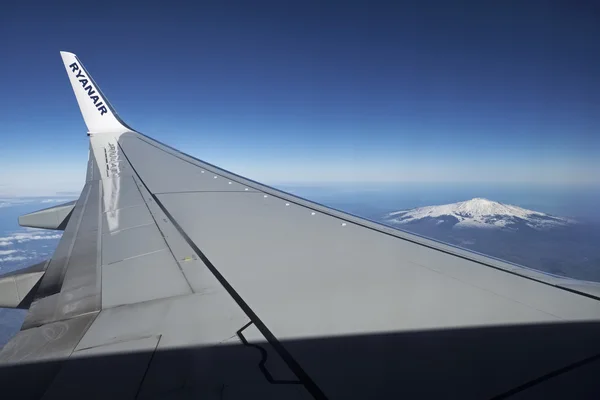 Italia, Sicilia; 26 de enero de 2016, vista aérea del volcán Etna - EDITORIAL — Foto de Stock