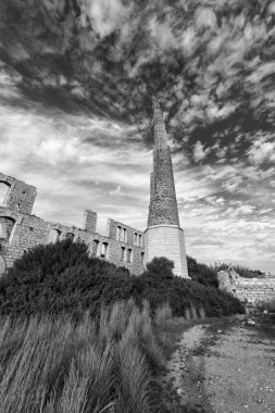 İtalya; Sicilya, Sampieri (Ragusa eyaletinde), eski bir tuğla fabrikası kalıntıları