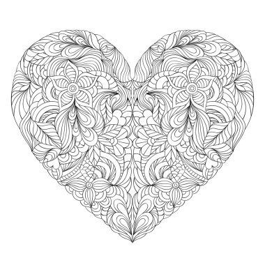heart on white background