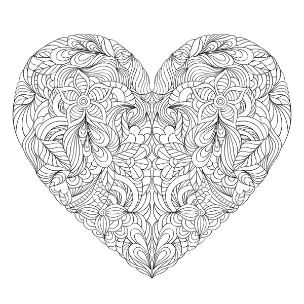 Сердце на белом фоне
