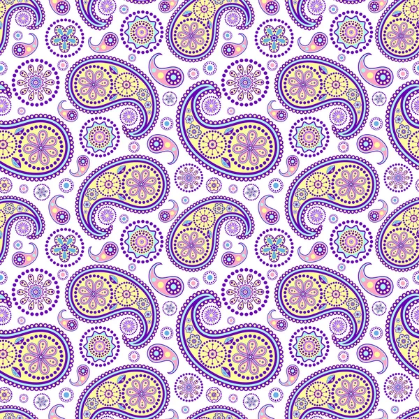 Patrón paisley sin costuras — Vector de stock