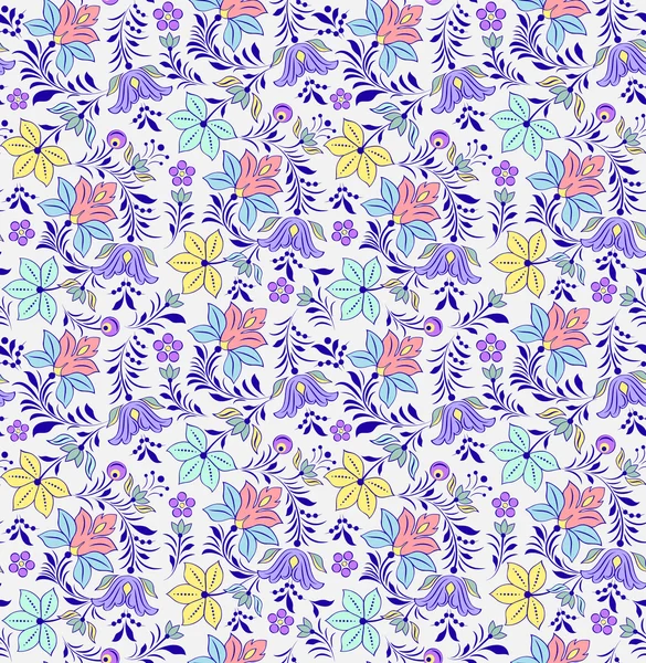 Motif floral sans couture — Image vectorielle