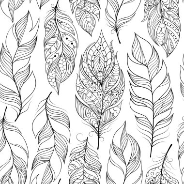 desen arka tüyleri ile