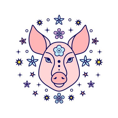 Domuz Çin burcu işareti.