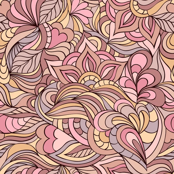 Muster mit abstrakten Blumen — Stockvektor