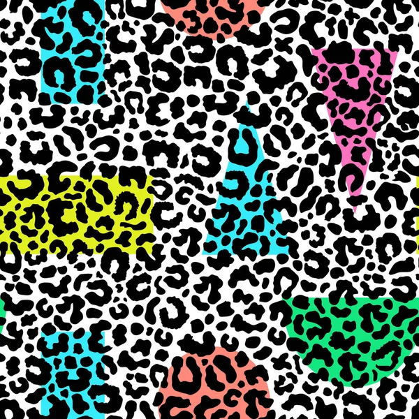 Leopard skin pattern. — Stock Vector