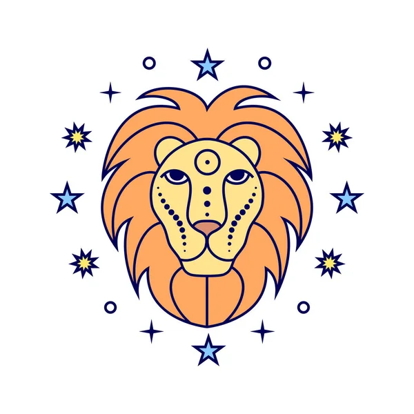 Znak Leo Zodiac — Stockový vektor