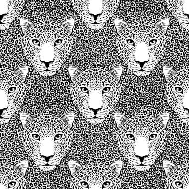 Leopar ağızlıklı desen