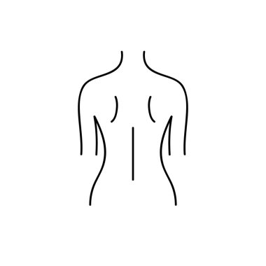 Vücut çizgisi resim simgesi
