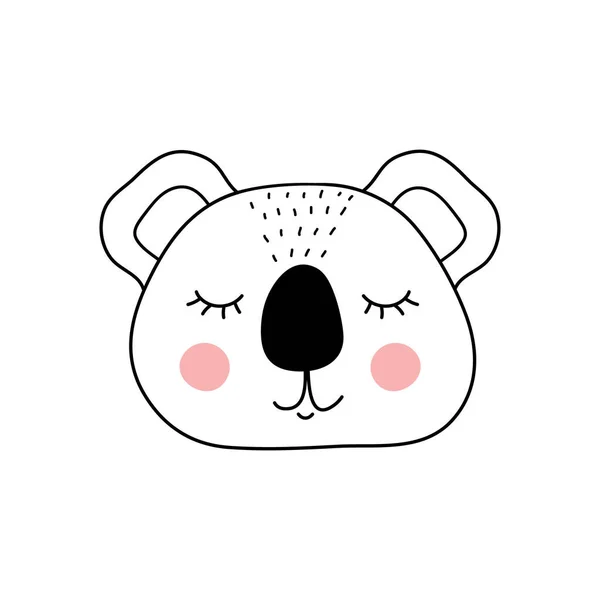 Lindo adorable koala — Vector de stock