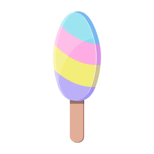 Colorido helado sabroso — Vector de stock