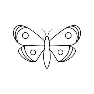 Sanat tarzında kelebek simgesi